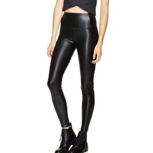 Wilfred Free Aritzia Black Daria Faux Leather Leggings Size M